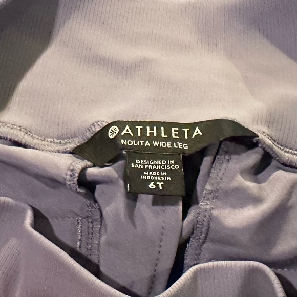 Athleta NWT Nolita Wide Leg Pants 6T Tempest Violet 6 Tall NEW - Picture 8 of 8
